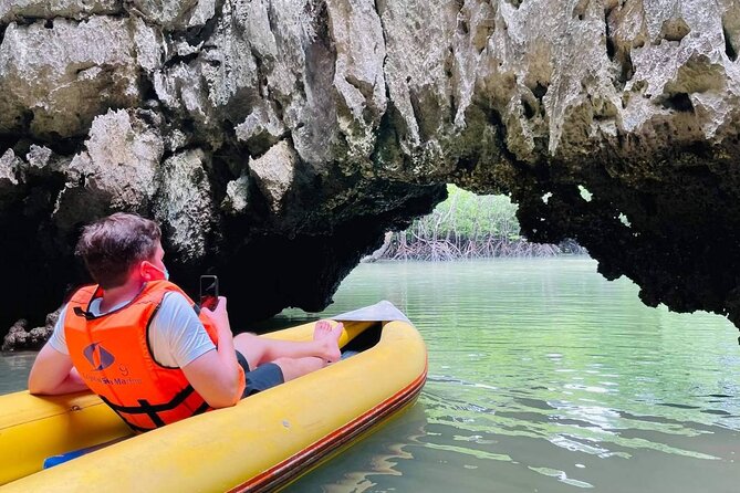 James Bond Island Canoeing 7 Point 5 Island By Speedboat From Phuket - Bat Cave and Ice Cream Cave: limestone you can see up close
