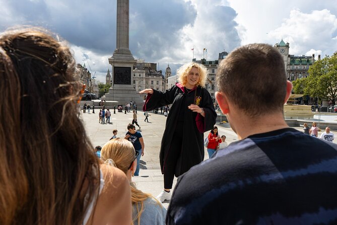 London: Interactive Harry Potter Walking Tour - Trafalgar Square: Gringotts Inspiration Without the Wizard Set