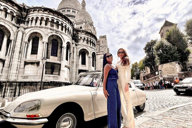 Paris TV Show Tour in a Open Top Vintage French Car Citroen DS - Montmartre by open-top car: photo stops with real attitude