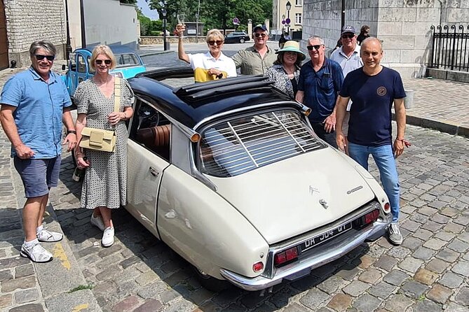 Paris TV Show Tour in a Open Top Vintage French Car Citroen DS - Meet Benjamin, get picked up, then let someone else do the driving