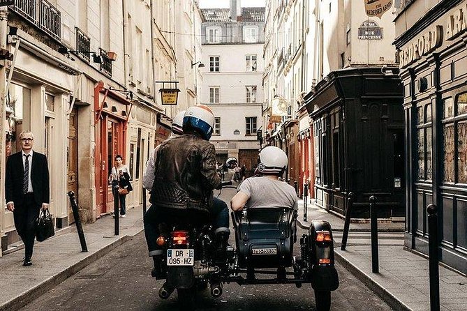 Paris Vintage Sidecar Tour – Emily in Paris highlights - Eiffel Tower moments: a secret-feeling angle plus the main viewpoint
