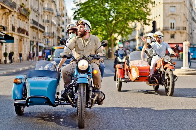 Paris Vintage Sidecar Tour – Emily in Paris highlights - Palais Royal: chic columns and a refined wrap-up