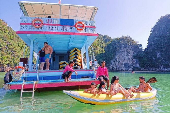 Phang Nga Bay Sea Cave Canoeing & James Bond Island by Big Boat - Hong Island paddling: mangroves plus limestone = the visual payoff