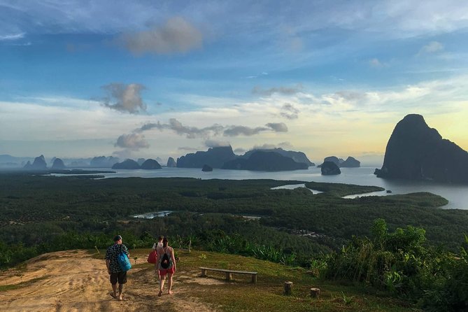 Phang Nga Treasures Sunrise Trekking and No-crowd James Bond by longtailed boat - Samet Nangshe sunrise hike: headlight trekking for first light