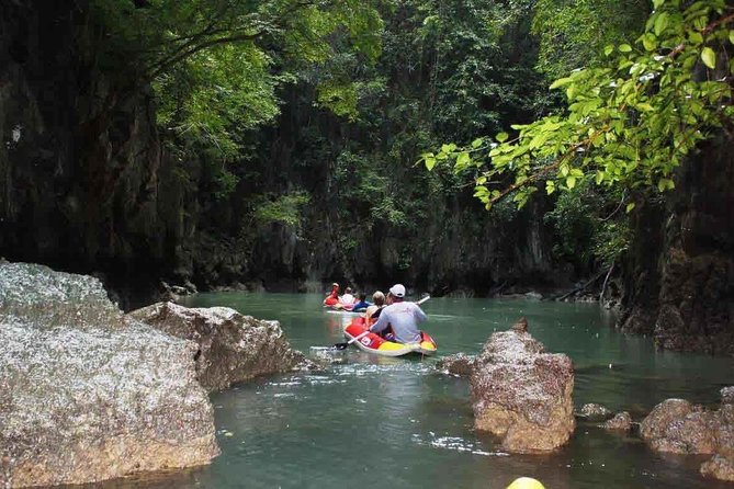 Premium/Regular James Bond islands tour and canoeing, 5 islands - Koh Panyi Floating Village: Lunch, a Big Mosque, and a Football Platform