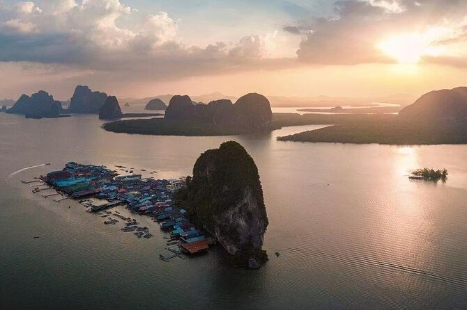Private James Bond Island Canoeing Long-tail Boat Tour w/ Lunch - Ko Panyi (Panyee Island): lunch in a floating village