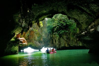 Private Tour of James Bond Island and Phang Na Bay on Long Tail Boat - Suwan Kuha Monkey Cave: reclining Buddha first, then the vibe